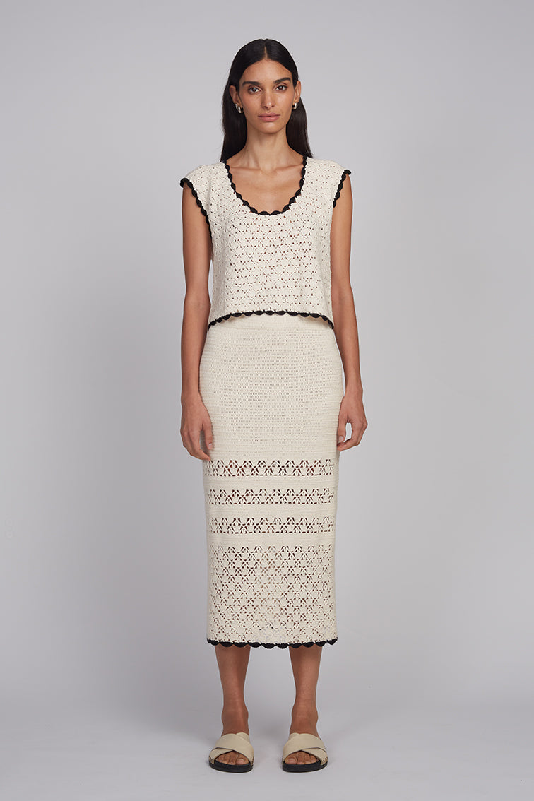 Zaria Crochet Top Tops Eleven Six