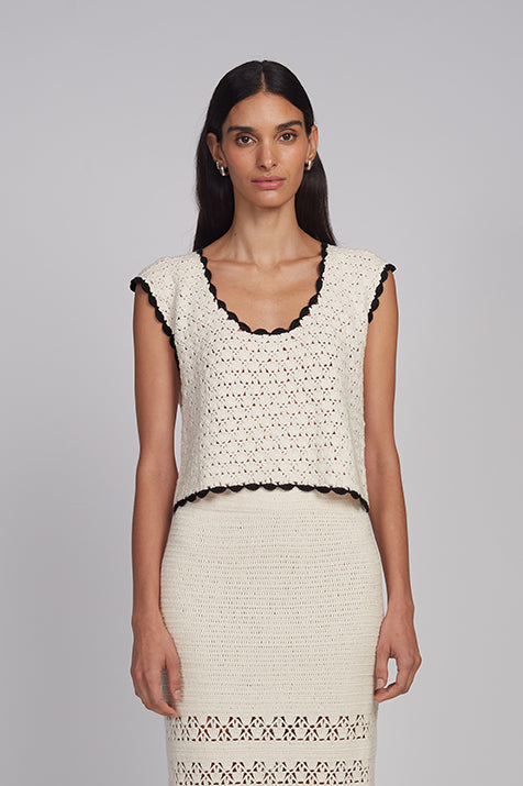 Zaria Crochet Top Tops Eleven Six