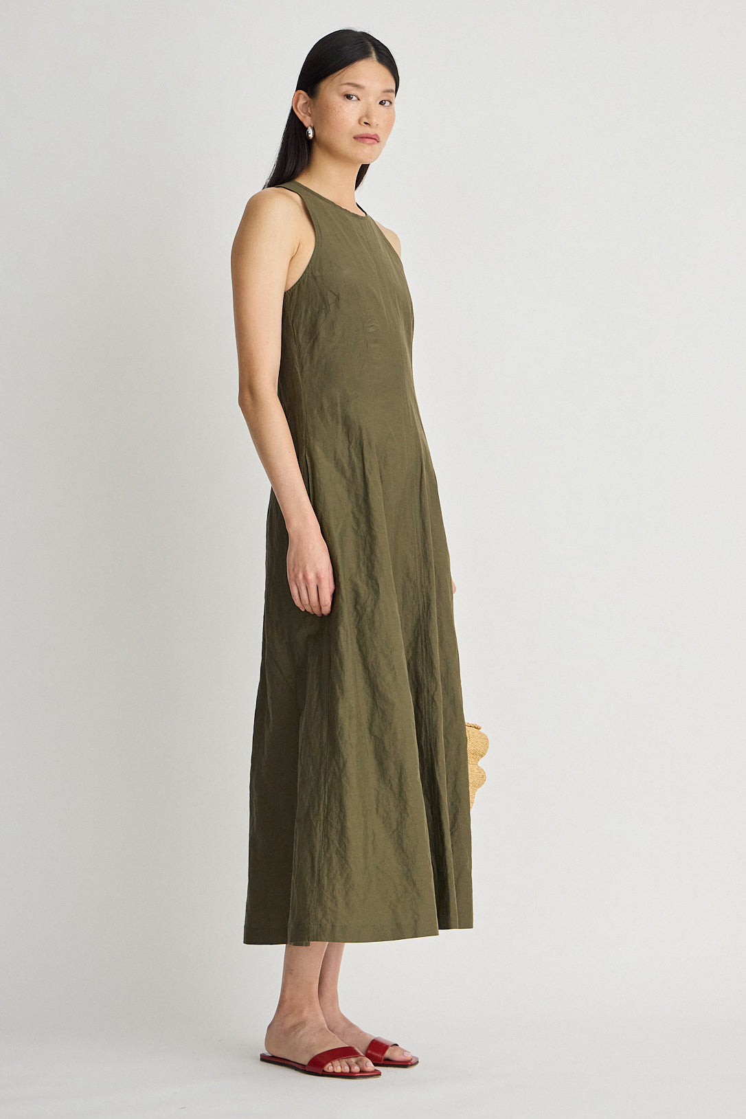 SCULPTED UMA SLEEVELESS MAXI