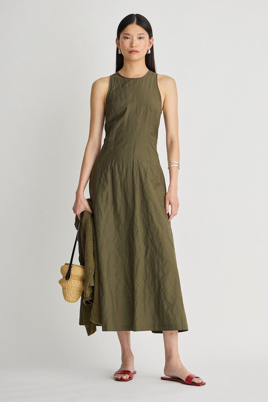 SCULPTED UMA SLEEVELESS MAXI