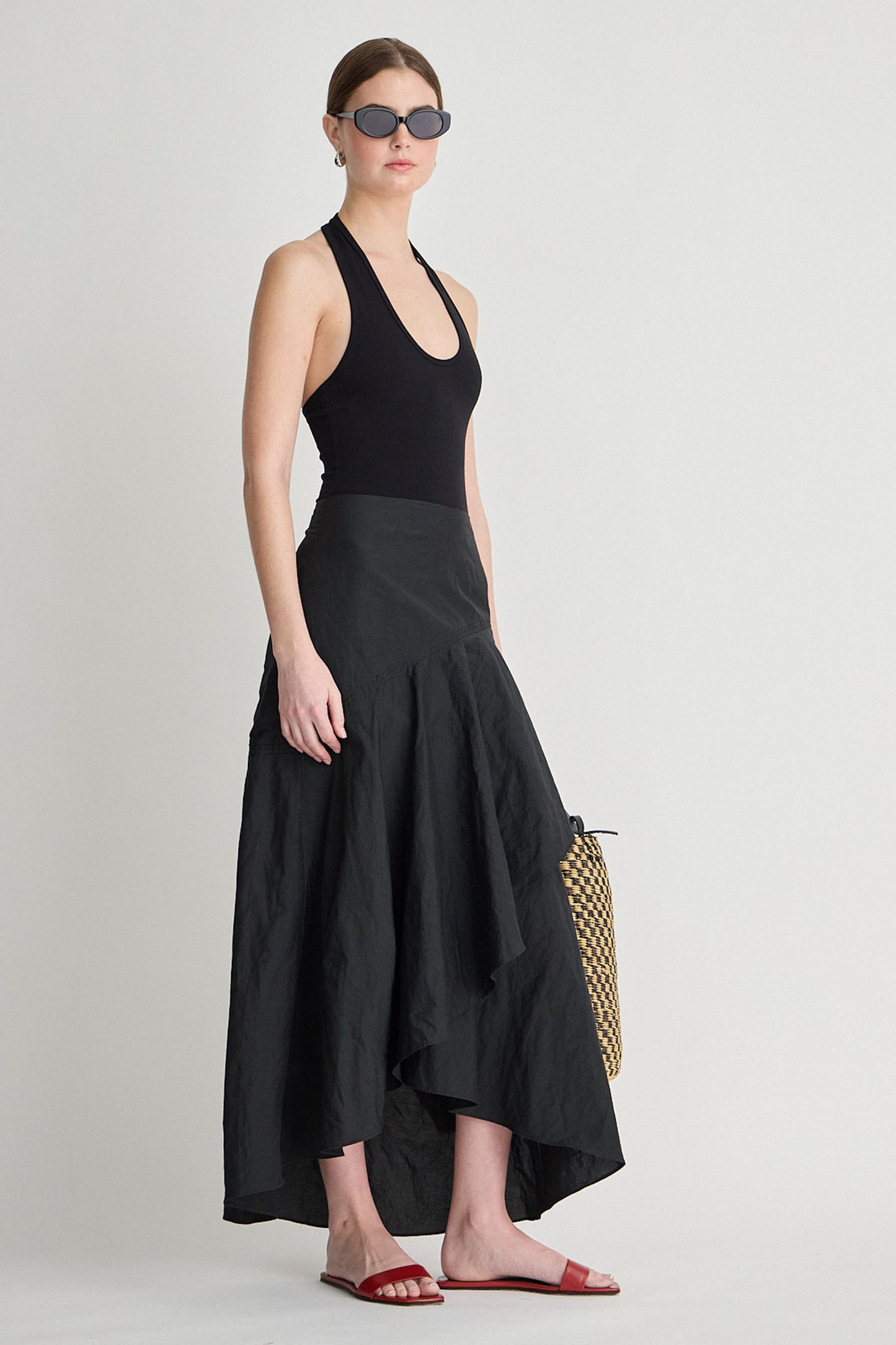 SCULPTED RUFFLE SKIRT