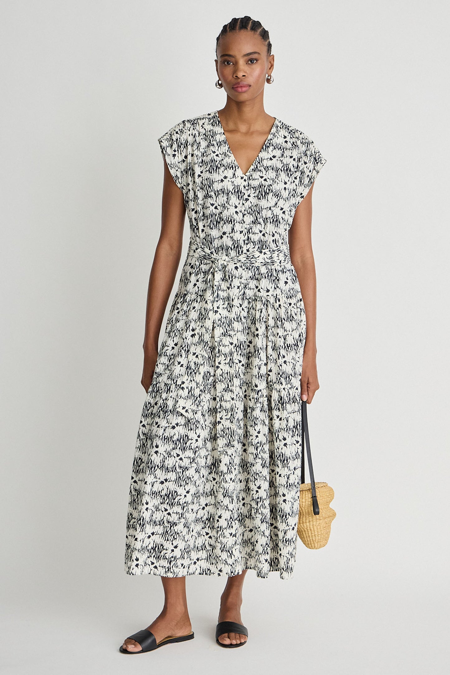 TEXTURED AGATHE TIER MAXI