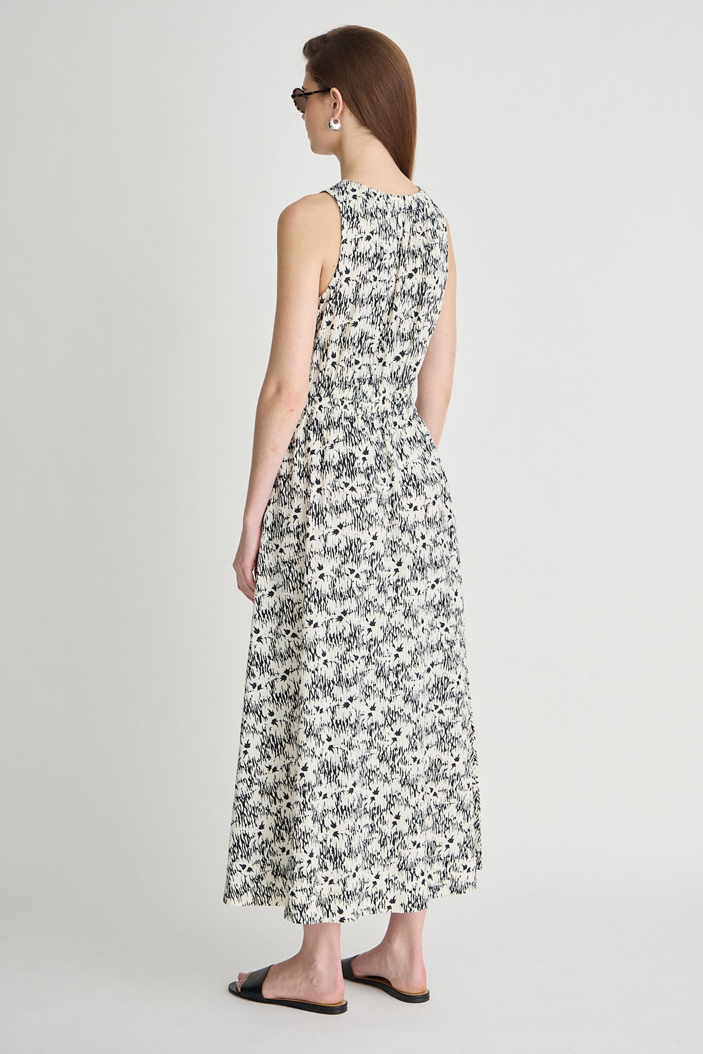 TEXTURED BALI TANK DRESS