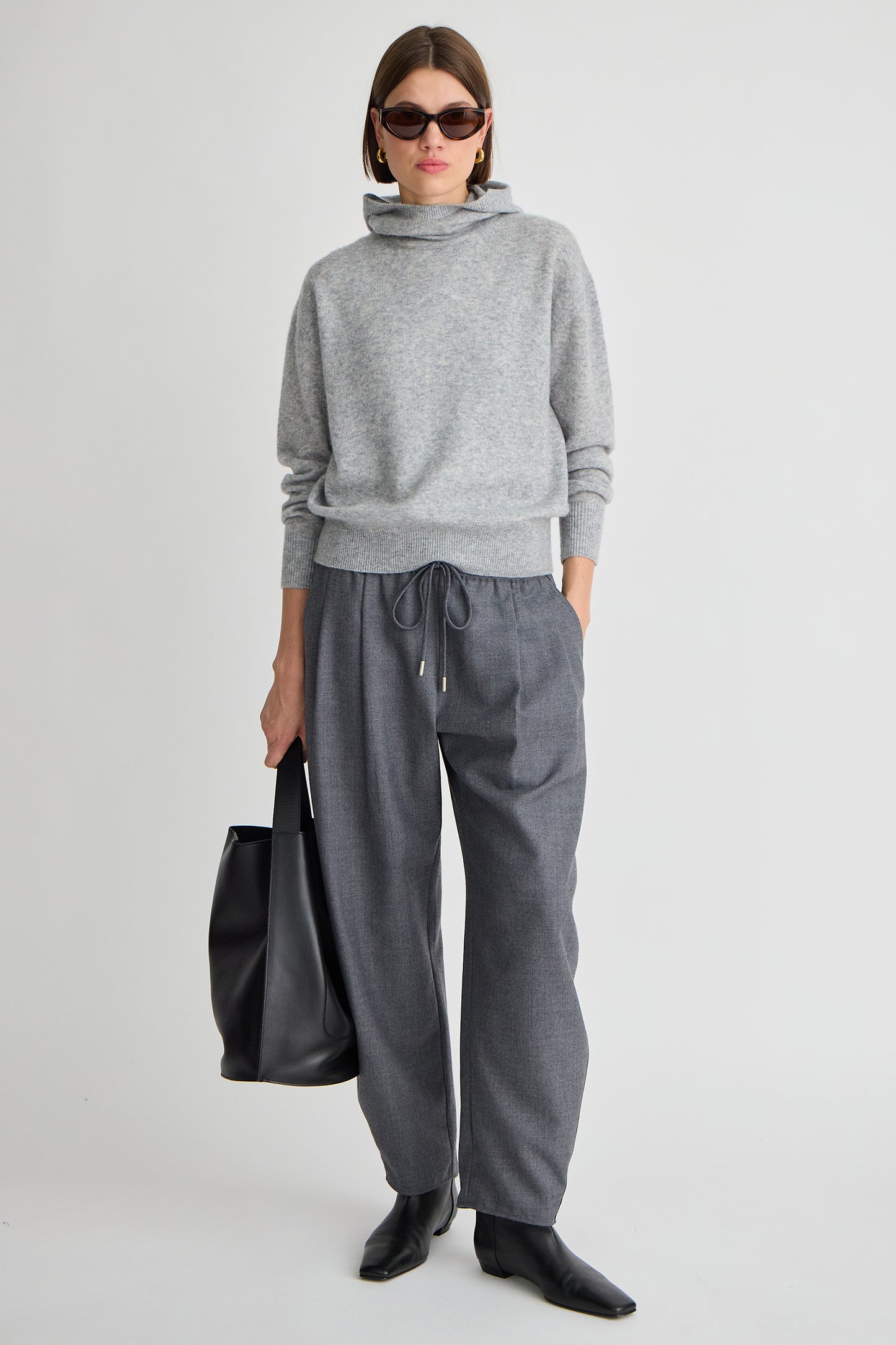 Everyday Pull-On Pant Pants Apiece Apart Grey Melange S