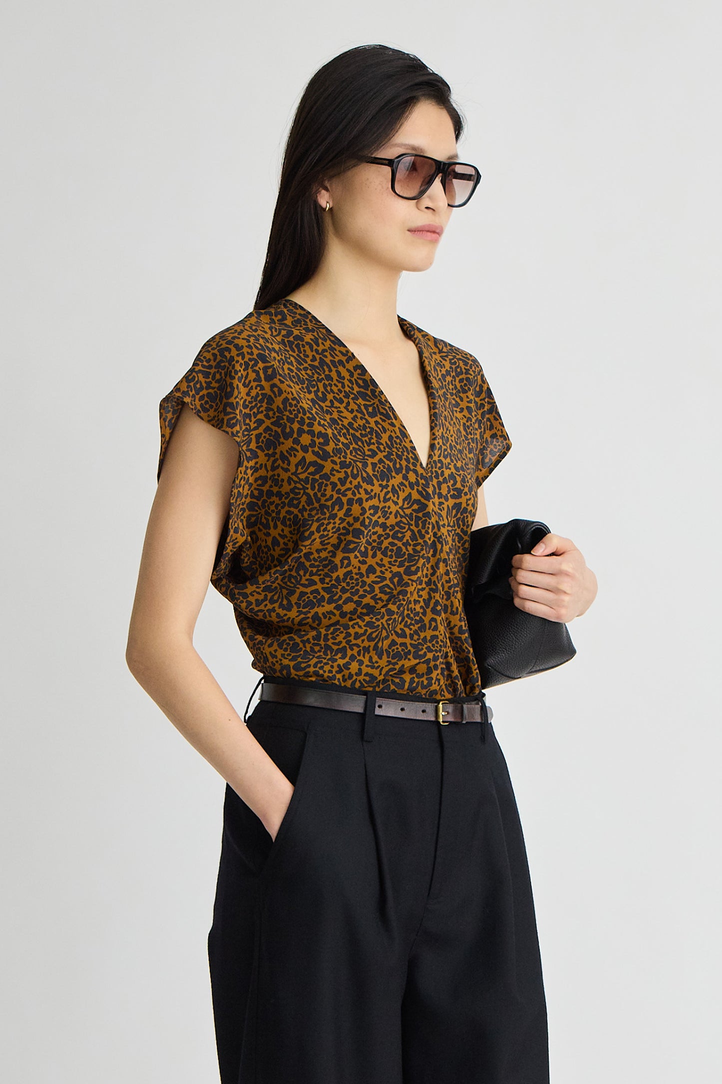 Monde Silky Bias Top Shirts Apiece Apart