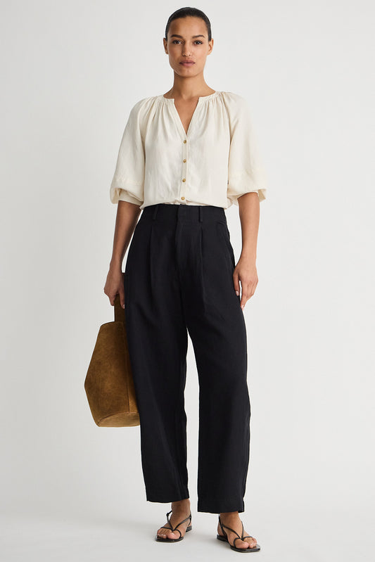 Bari Crop Trouser Pants Apiece Apart Black 8