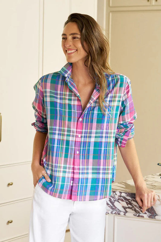 Eileen, Relaxed Button-Up Shirt - Italian Cotton Tops Frank & Eileen