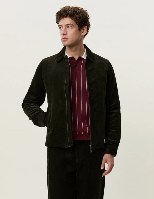 Corduroy Zipper Coach Jacket Jackets Les Deux