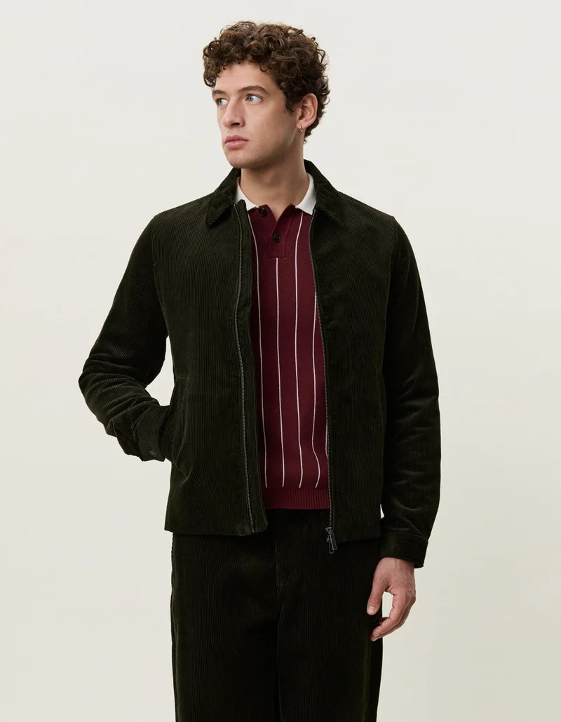 Corduroy Zipper Coach Jacket Jackets Les Deux