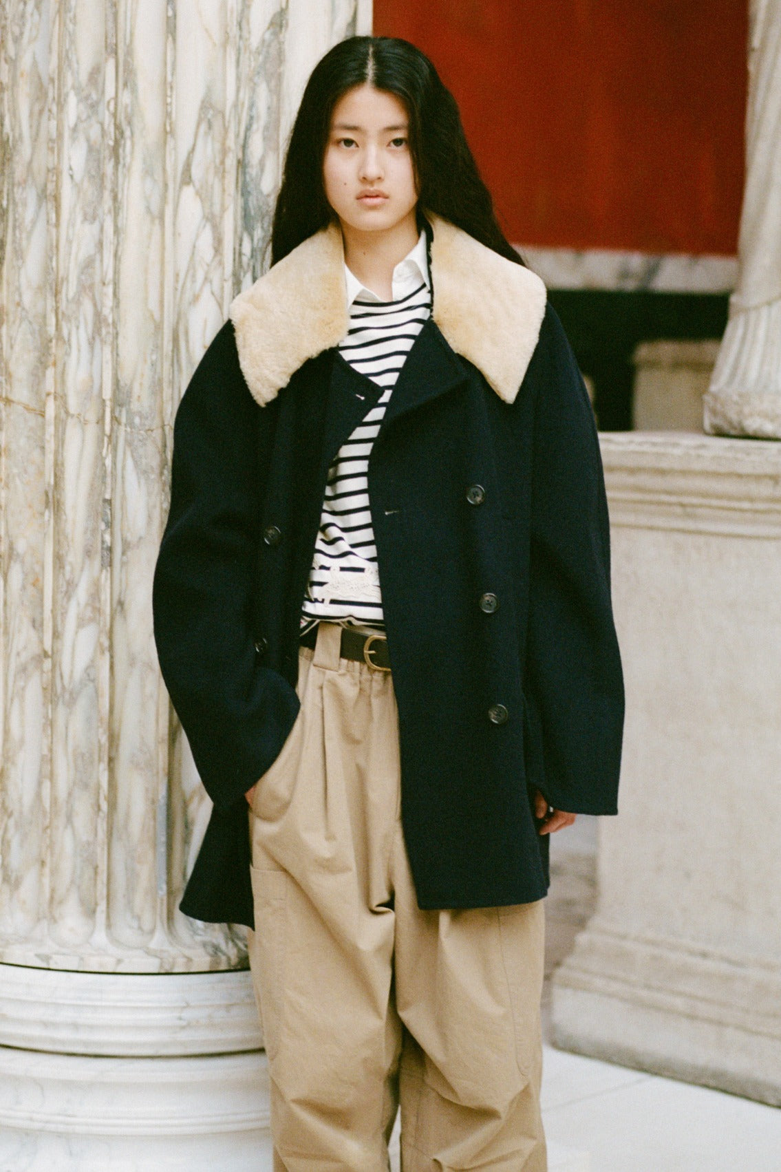 Astra Peacoat Jackets & Outerwear SEA NEW YORK Navy S