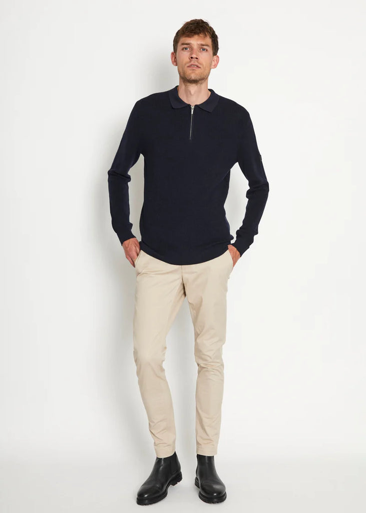 Balder Long Sleeve Polo Sweater