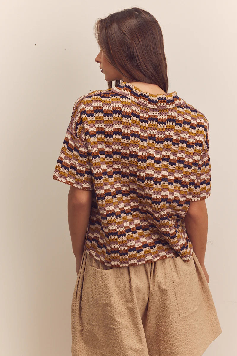 Button Down Collar Sweater Sweaters Amente