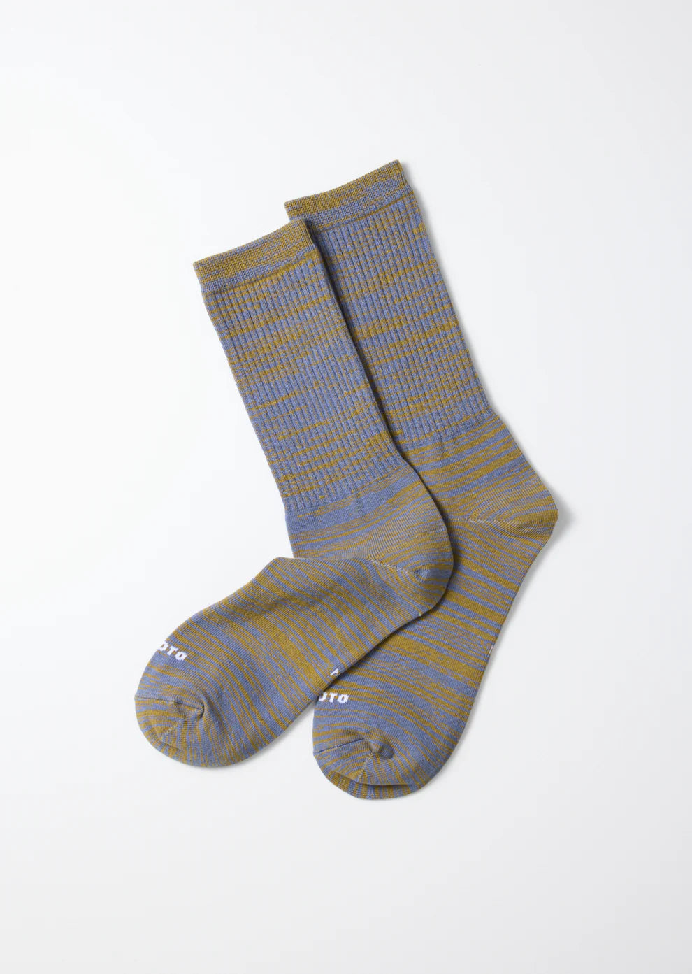 Raffy Blend Crew Socks RoToTo L.BLUE/KHAKI L 