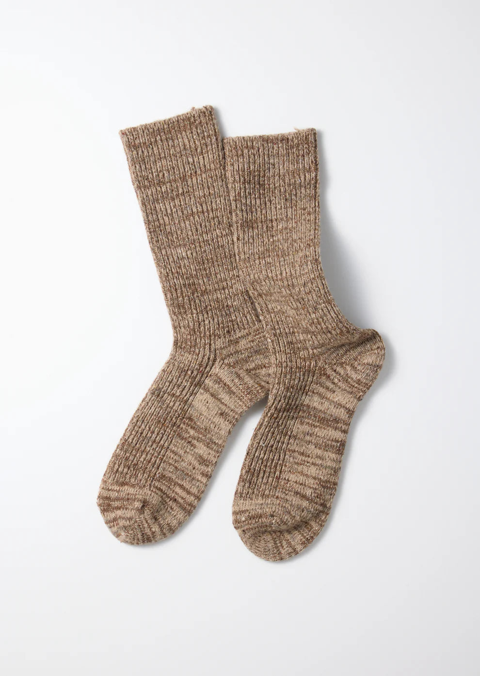 Nep Tweed Marl Socks Socks RoToTo BEIGE L 