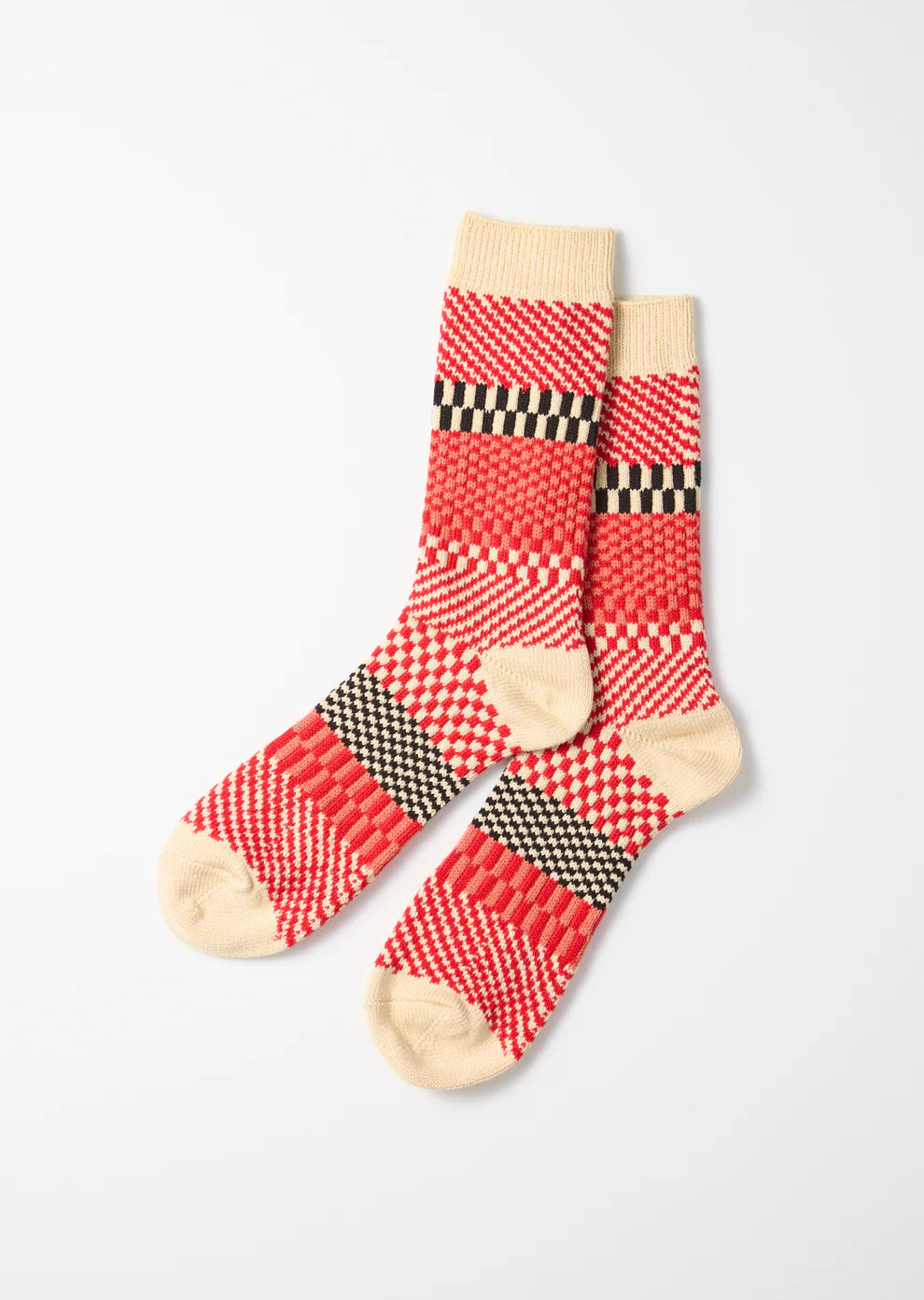 Check & Step Socks Socks RoToTo Red M 