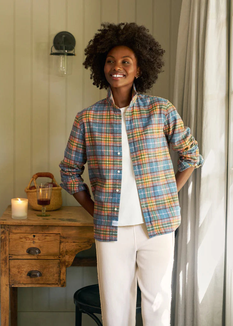 Eileen, Relaxed Button-Up Shirt, Flannel