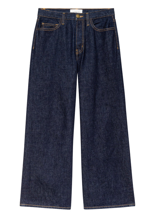 THE SLOUCH WIDE LEG JEAN Jeans The Great. MIDNIGHT RINSE 25