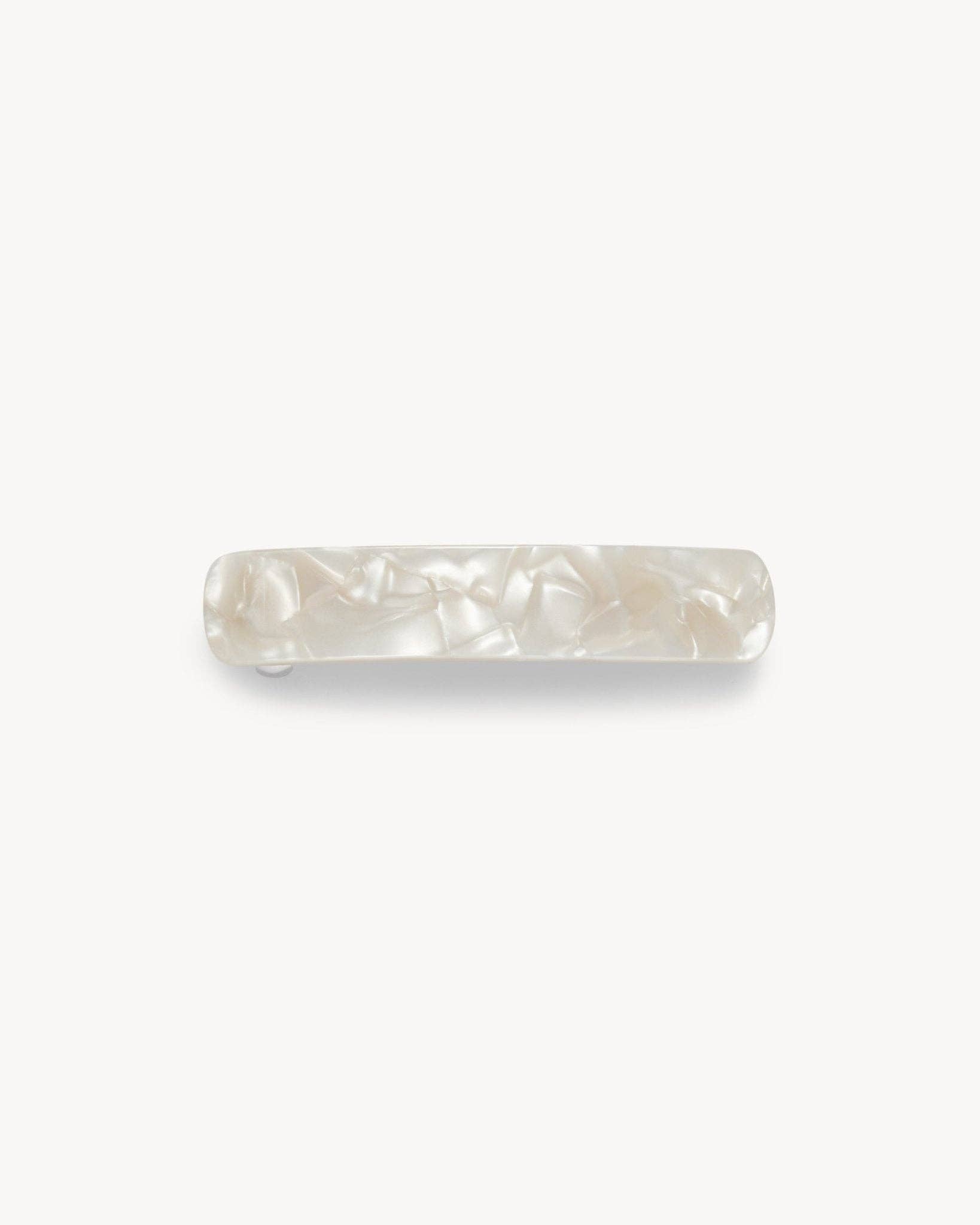 No. 3 Heirloom Barrette in White Shell MACHETE