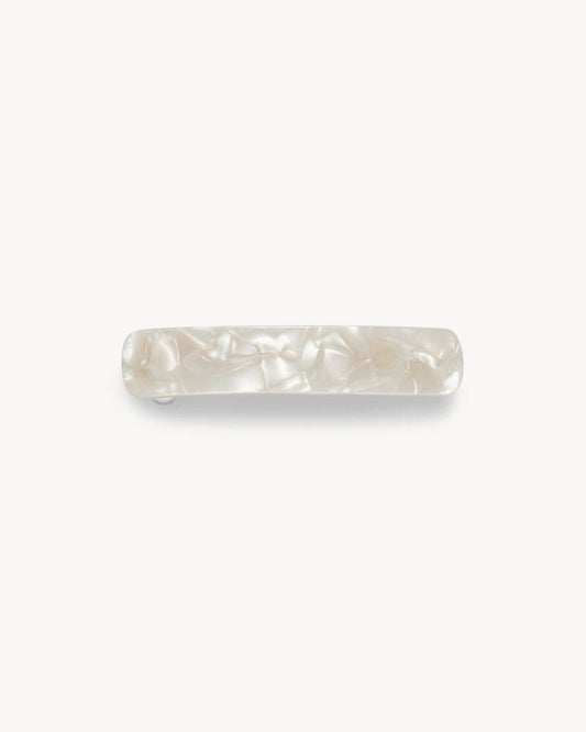 No. 3 Heirloom Barrette in White Shell MACHETE