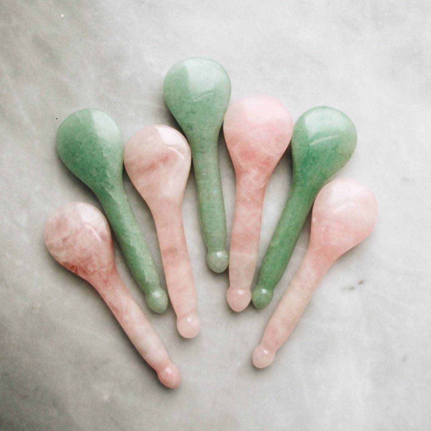 The Jade Acupressure Gua Sha Spoon Beauty Mount Lai