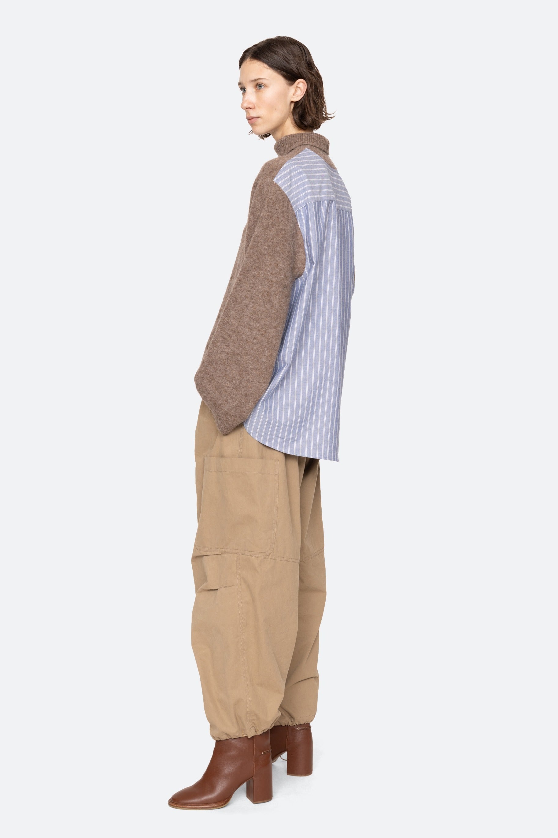 Mallory Combo Knit Turtleneck Sweater Sweaters SEA NEW YORK