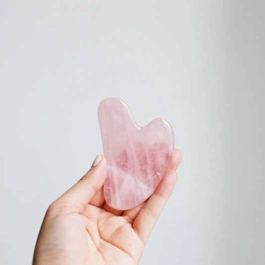 The Rose Quartz Gua Sha Facial Lifting Tool Beauty Mount Lai