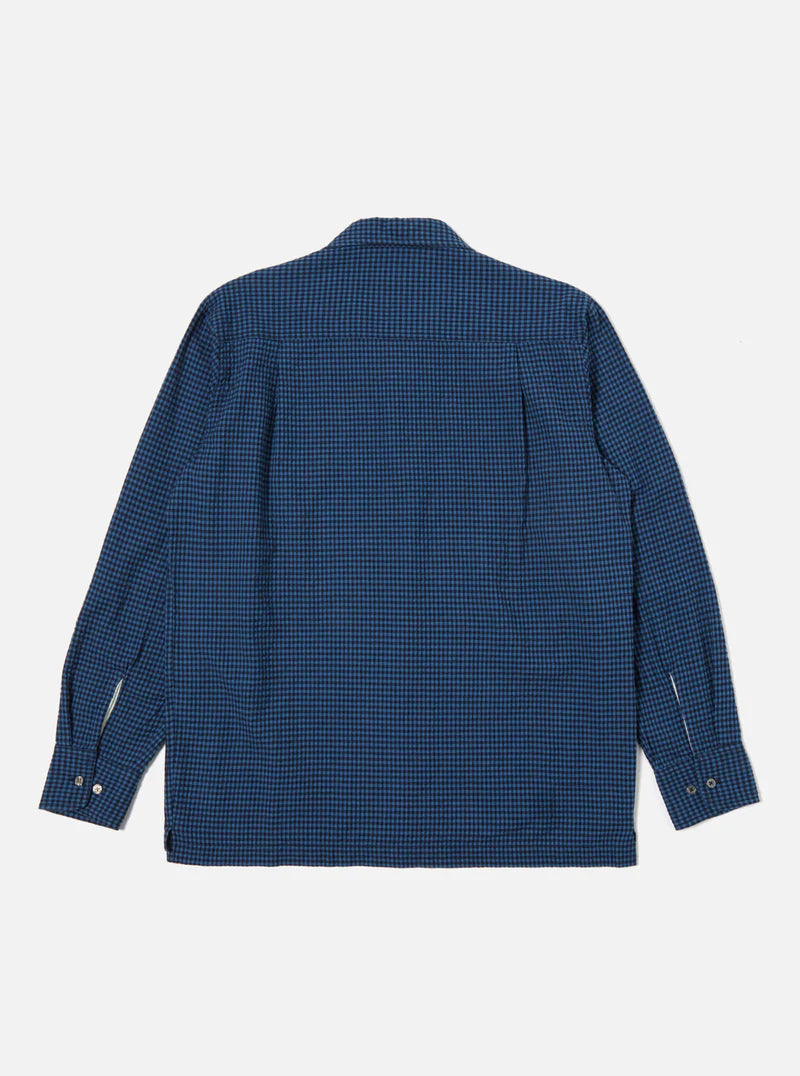 Gingham Seersucker L/S Camp Shirt Tops Universal Works   