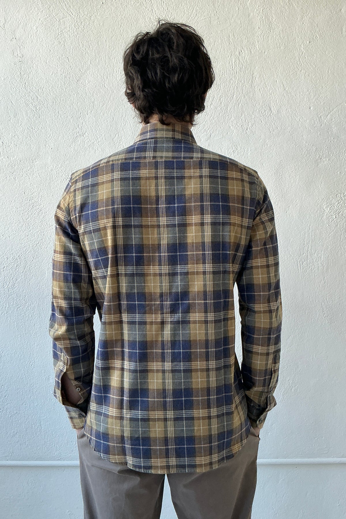 Flannel Ombre Plaid Shirt Shirts fig. - 4
