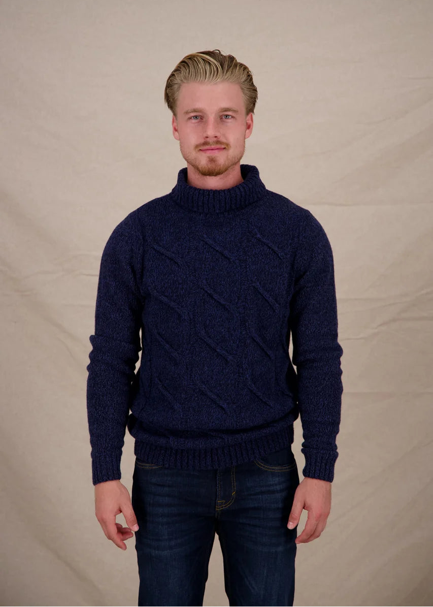Cable Turtleneck Sweater