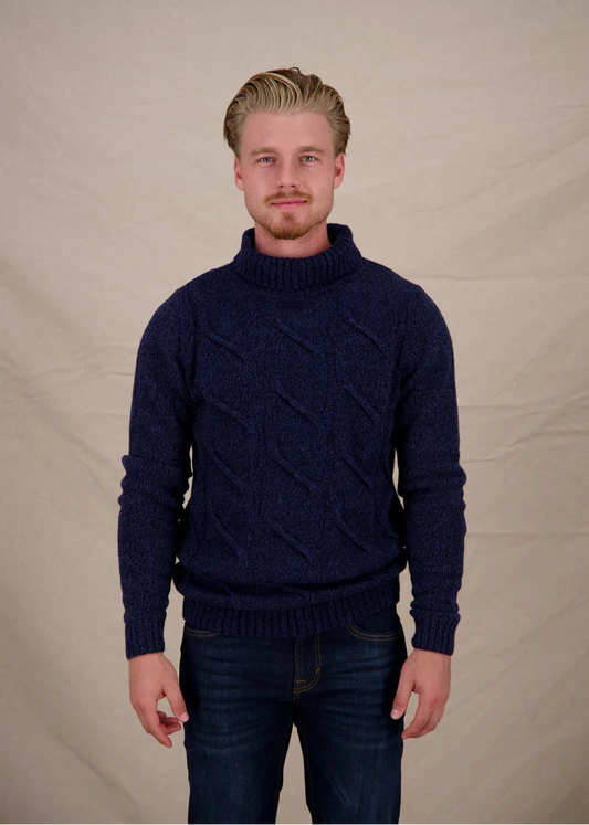 Cable Turtleneck Sweater