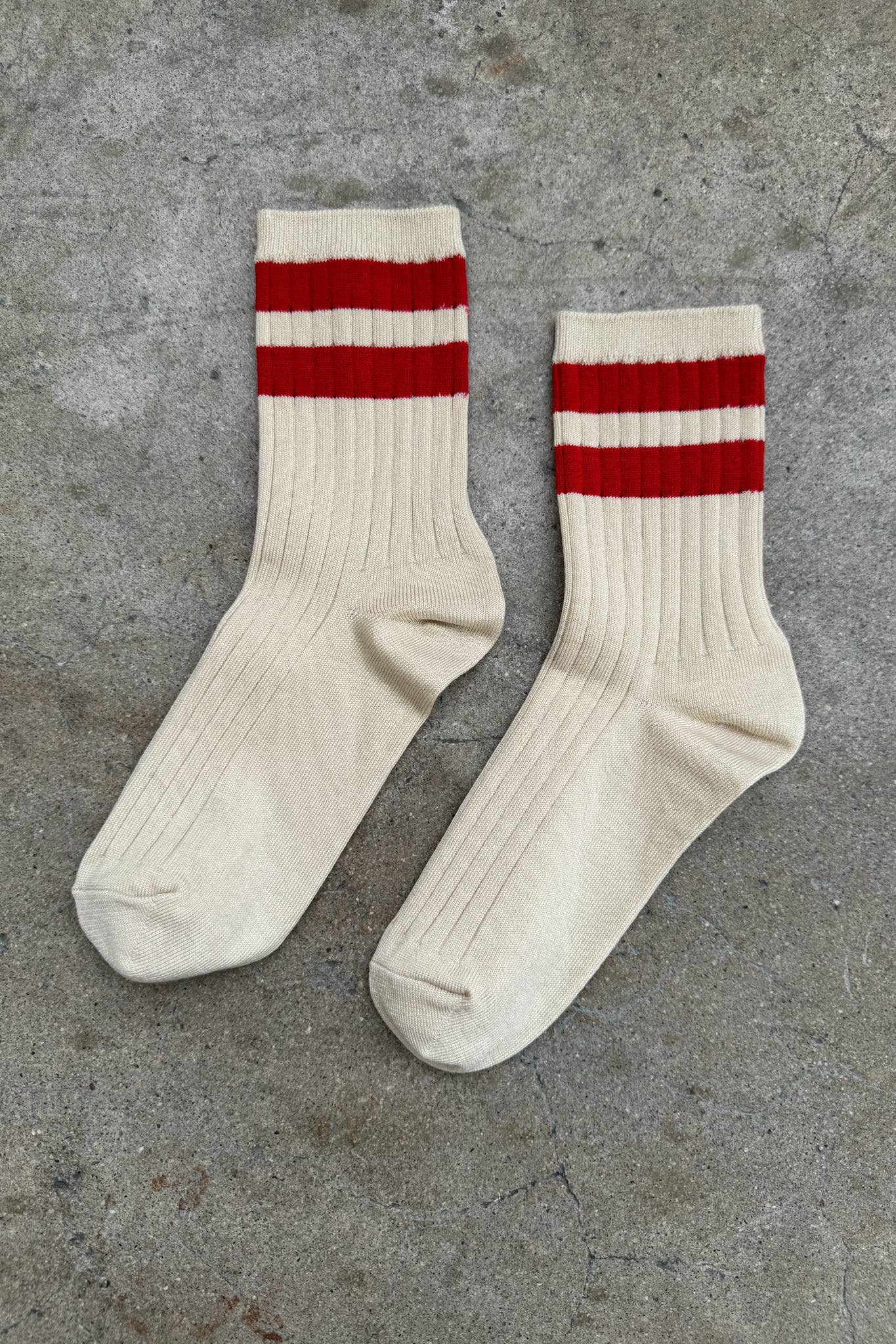 Her Socks - Varsity Socks Le Bon Shoppe Red