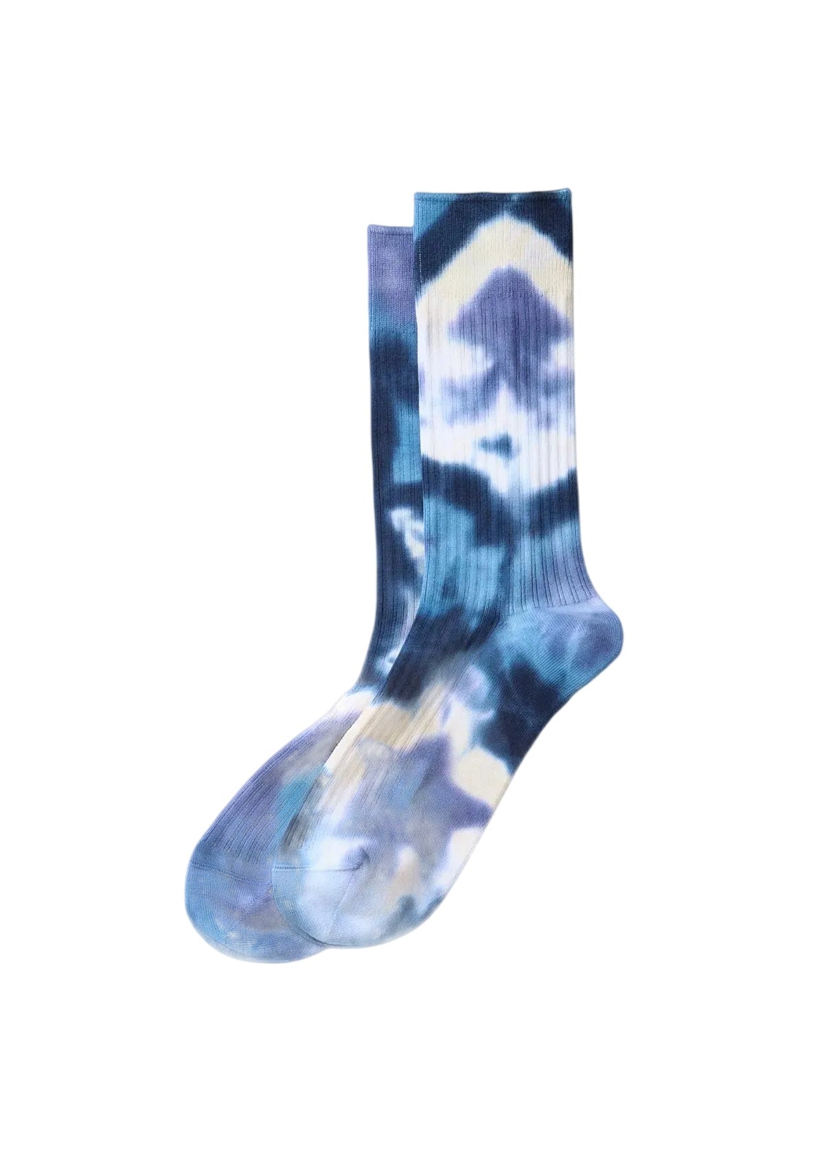 Tie Dye Swedish Military Rib Socks Accessories RoToTo INDIGO/NAVY L