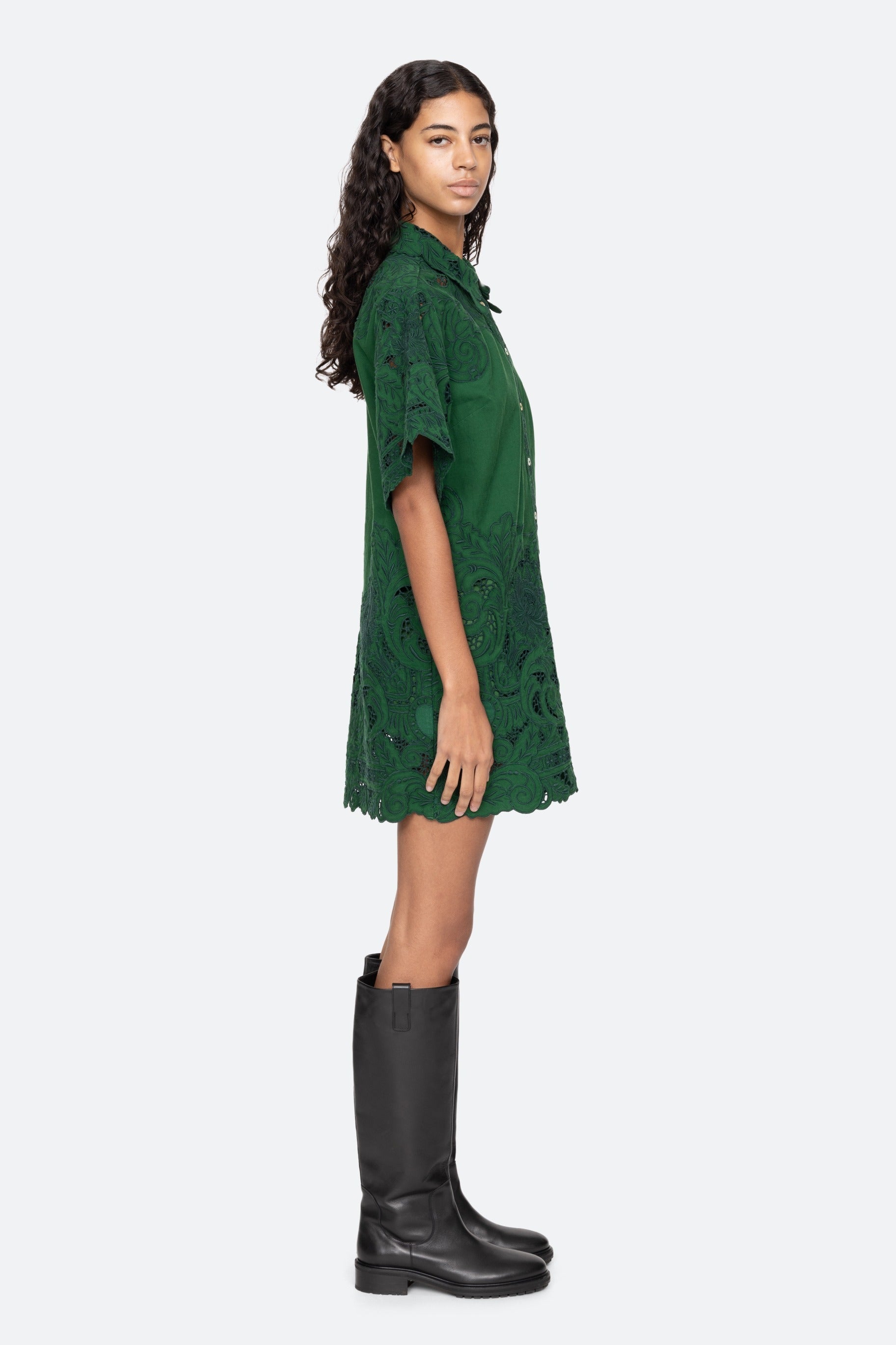 Ceci Embroidery S/S Shirt Dress Dresses SEA NEW YORK