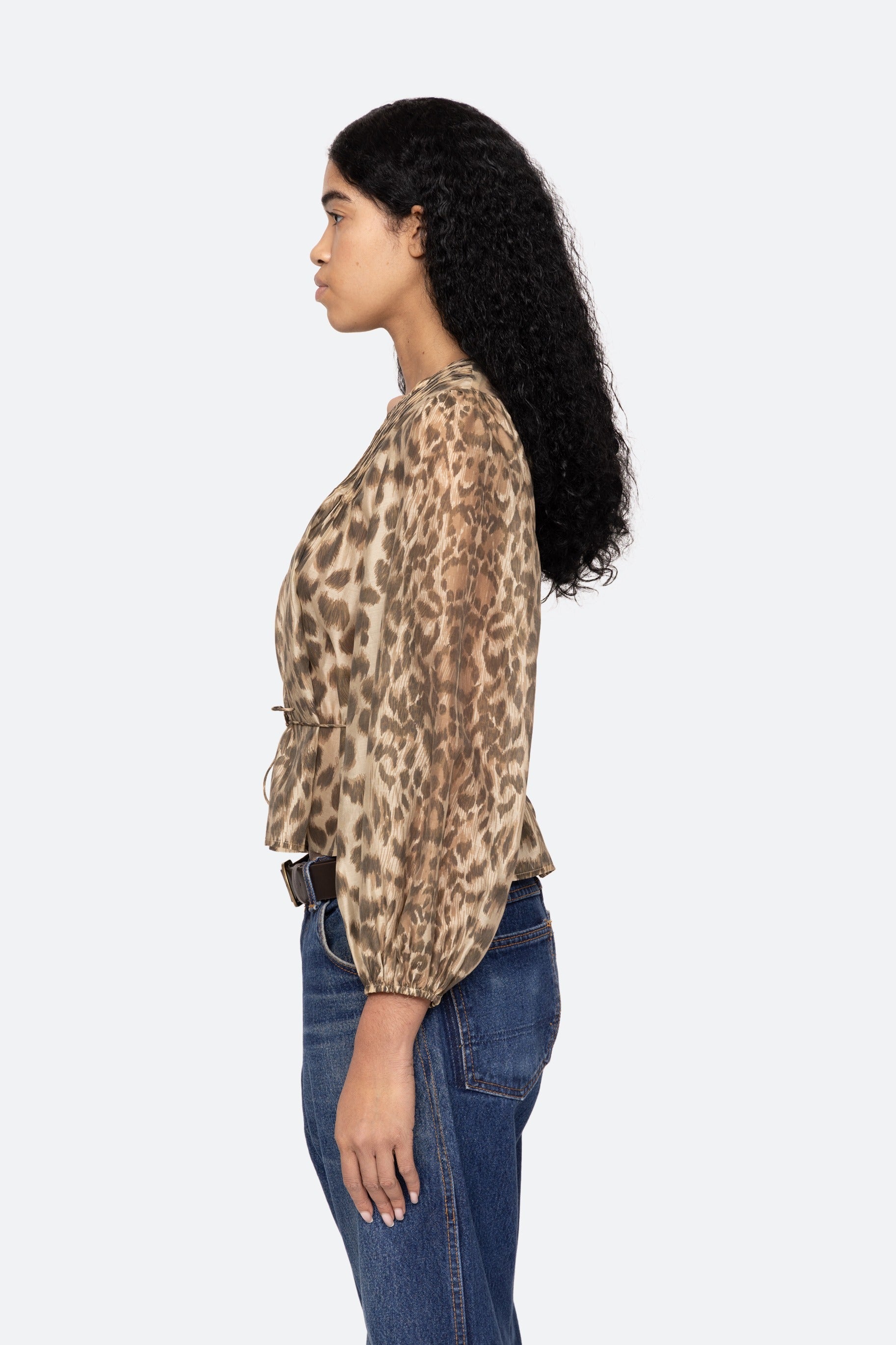 Claude Print L/S Top SEA NEW YORK