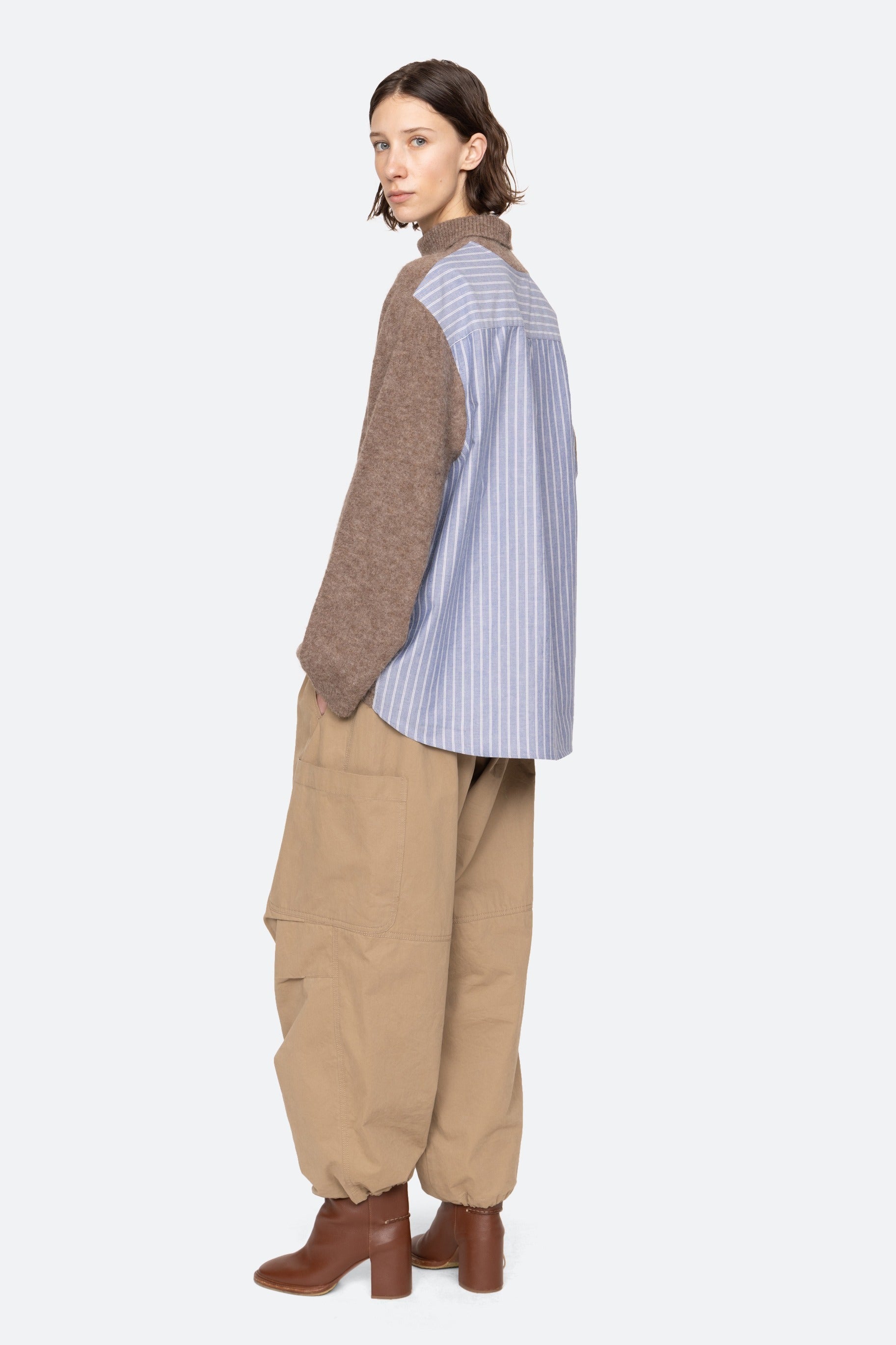 Mallory Combo Knit Turtleneck Sweater Sweaters SEA NEW YORK
