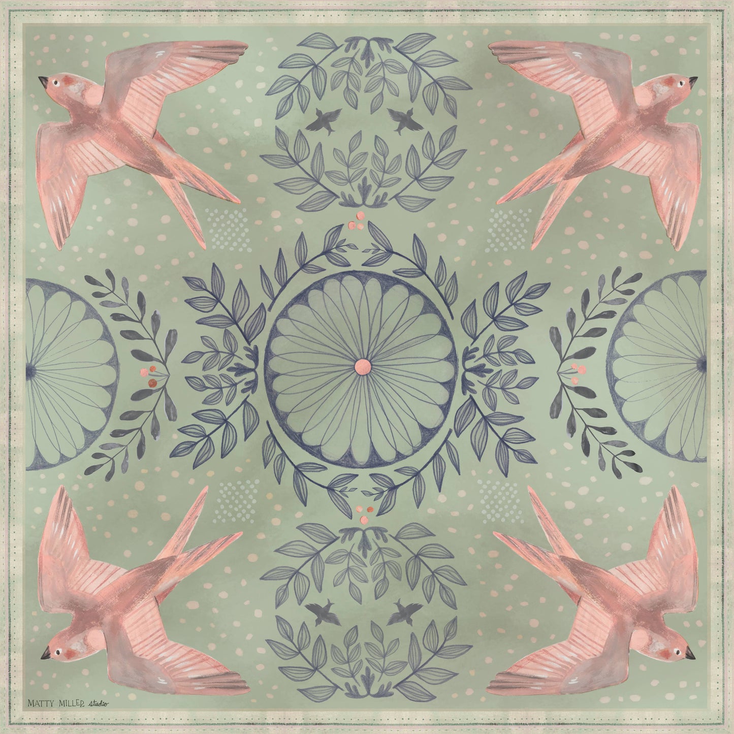 100% Silk Scarf - Skylark Accessories Matty Miller Studio
