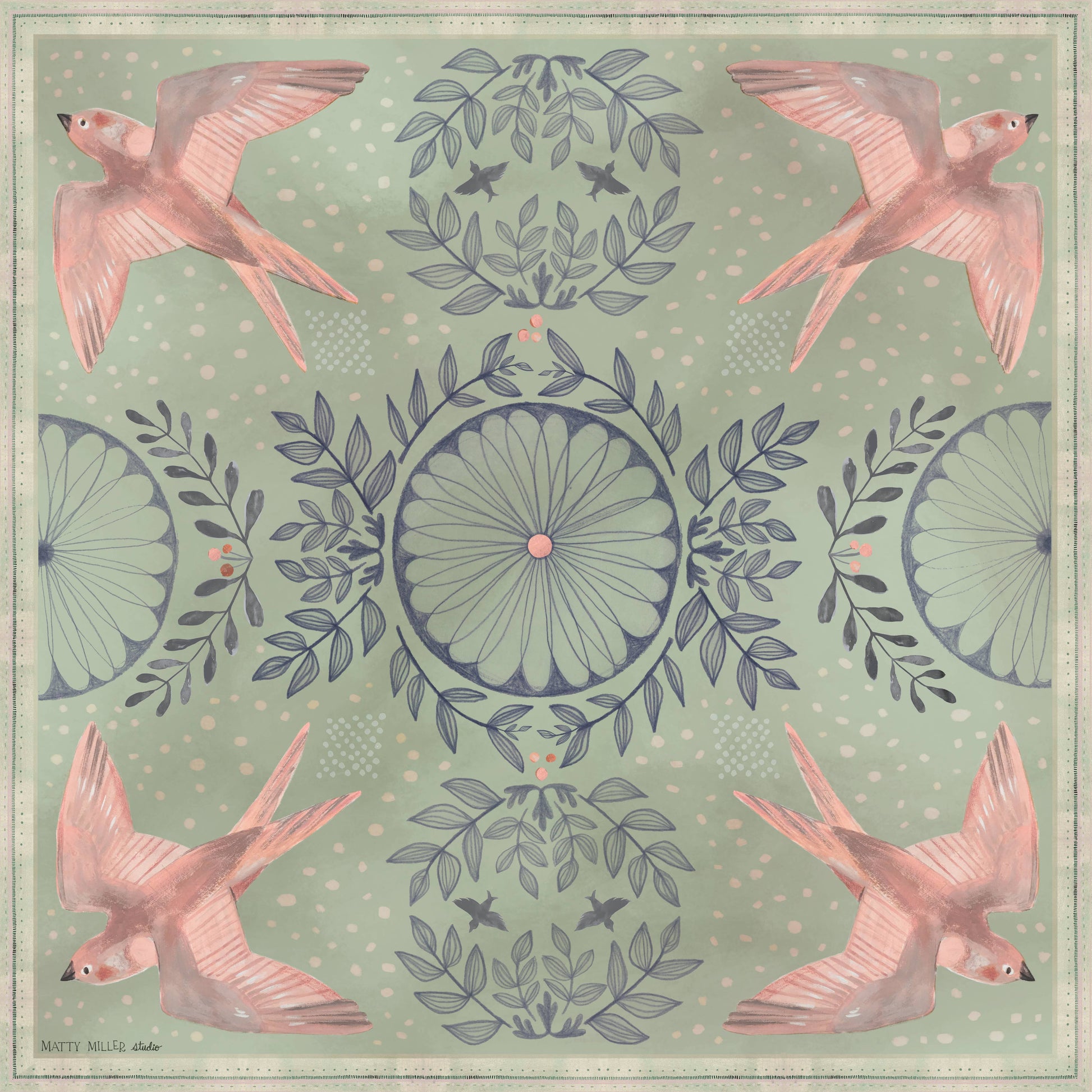 100% Silk Scarf - Skylark Accessories Matty Miller Studio