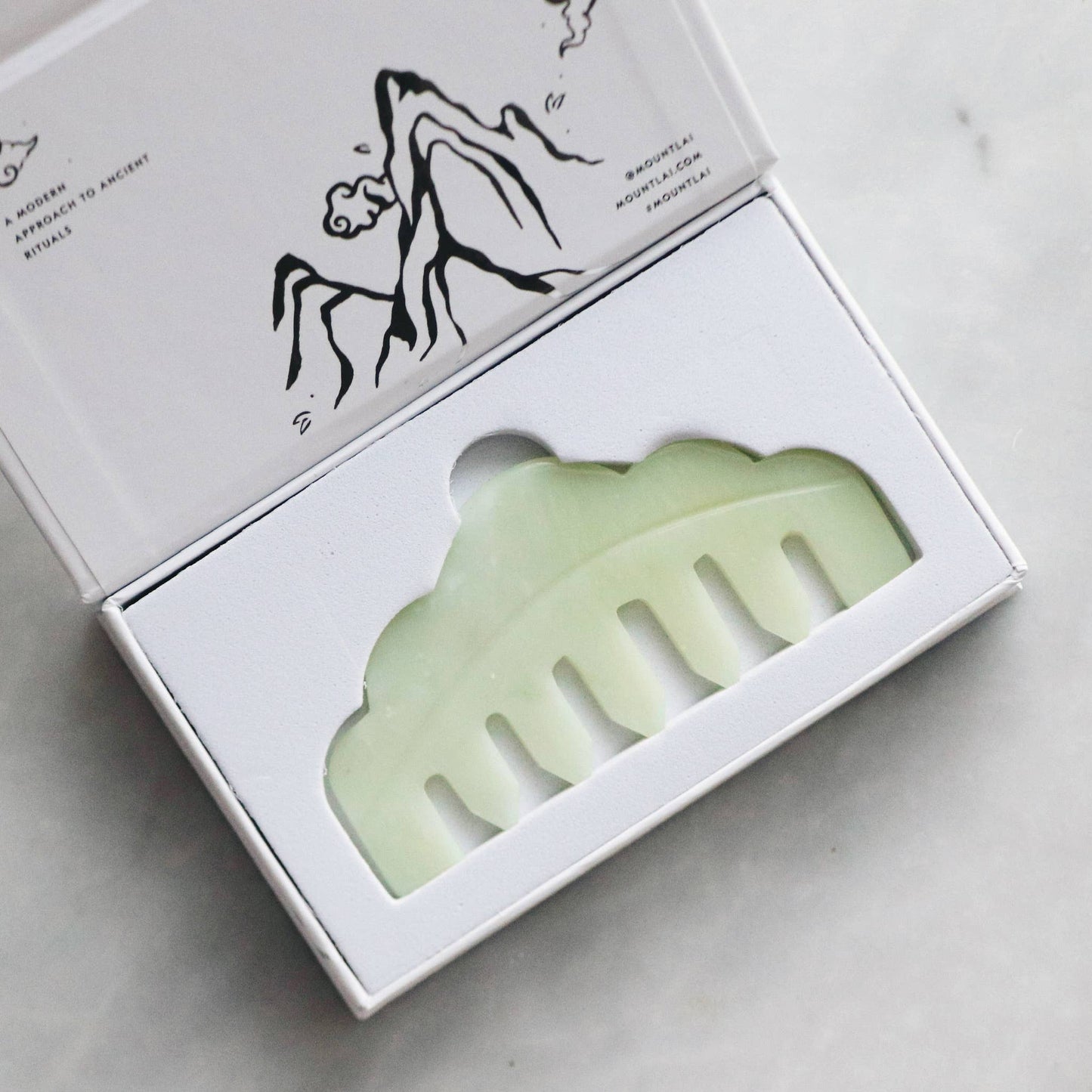 The Jade Massaging Gua Sha Comb Beauty Mount Lai