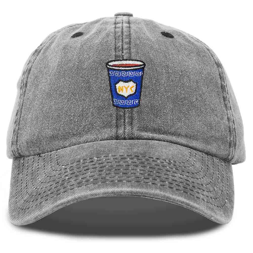 Dalix Classic NYC Coffee Cup Hat Hats Dalix Washed Black