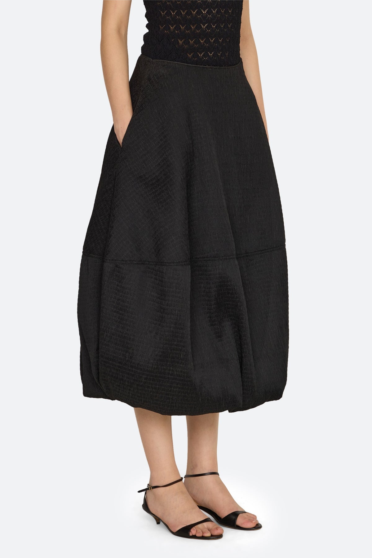 EVORA BUBBLE MIDI SKIRT (D1) SEA NEW YORK - 4