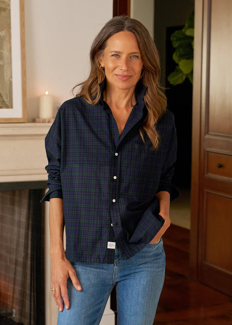 Oona Continuous Button Up, Italian Cotton