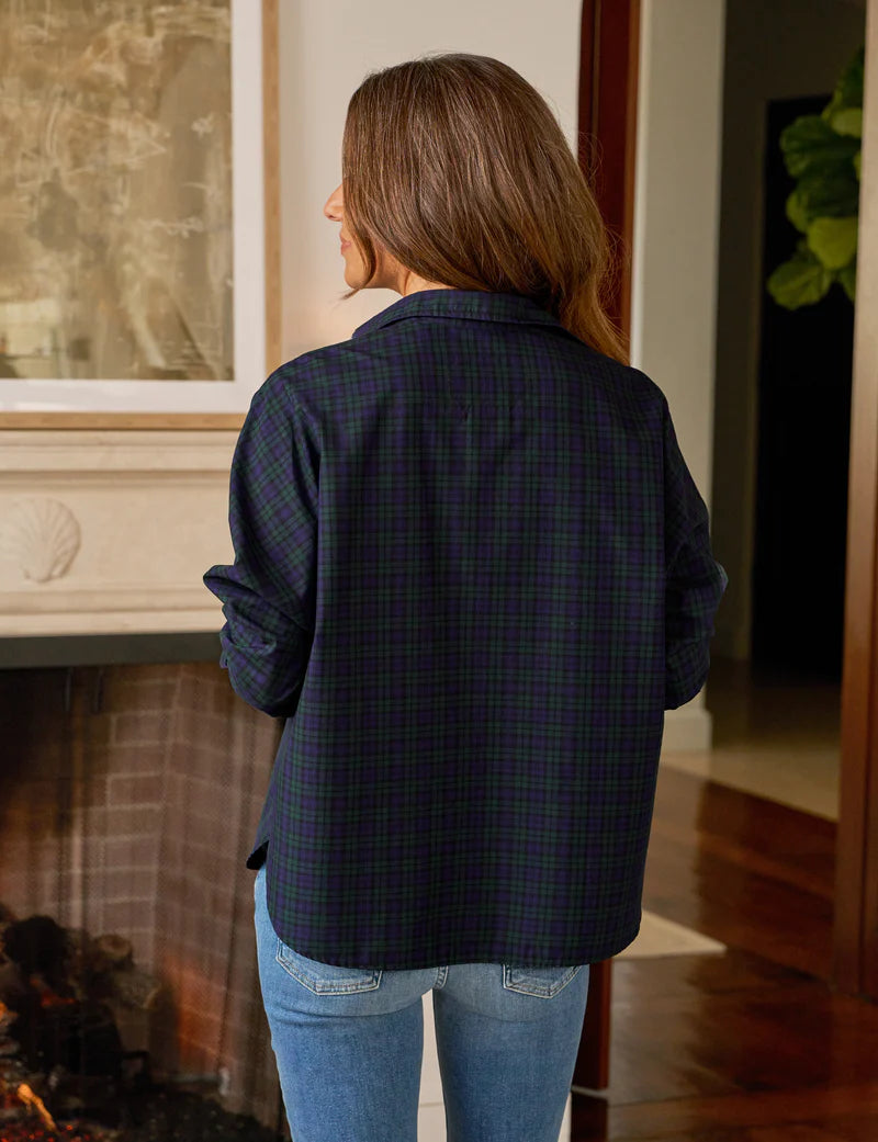 Oona Continuous Button Up, Italian Cotton