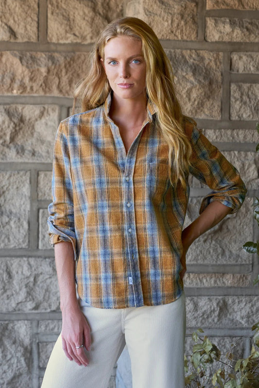 Eileen, Relaxed Button-Up Shirt - Italian Flannel Shirts Frank & Eileen