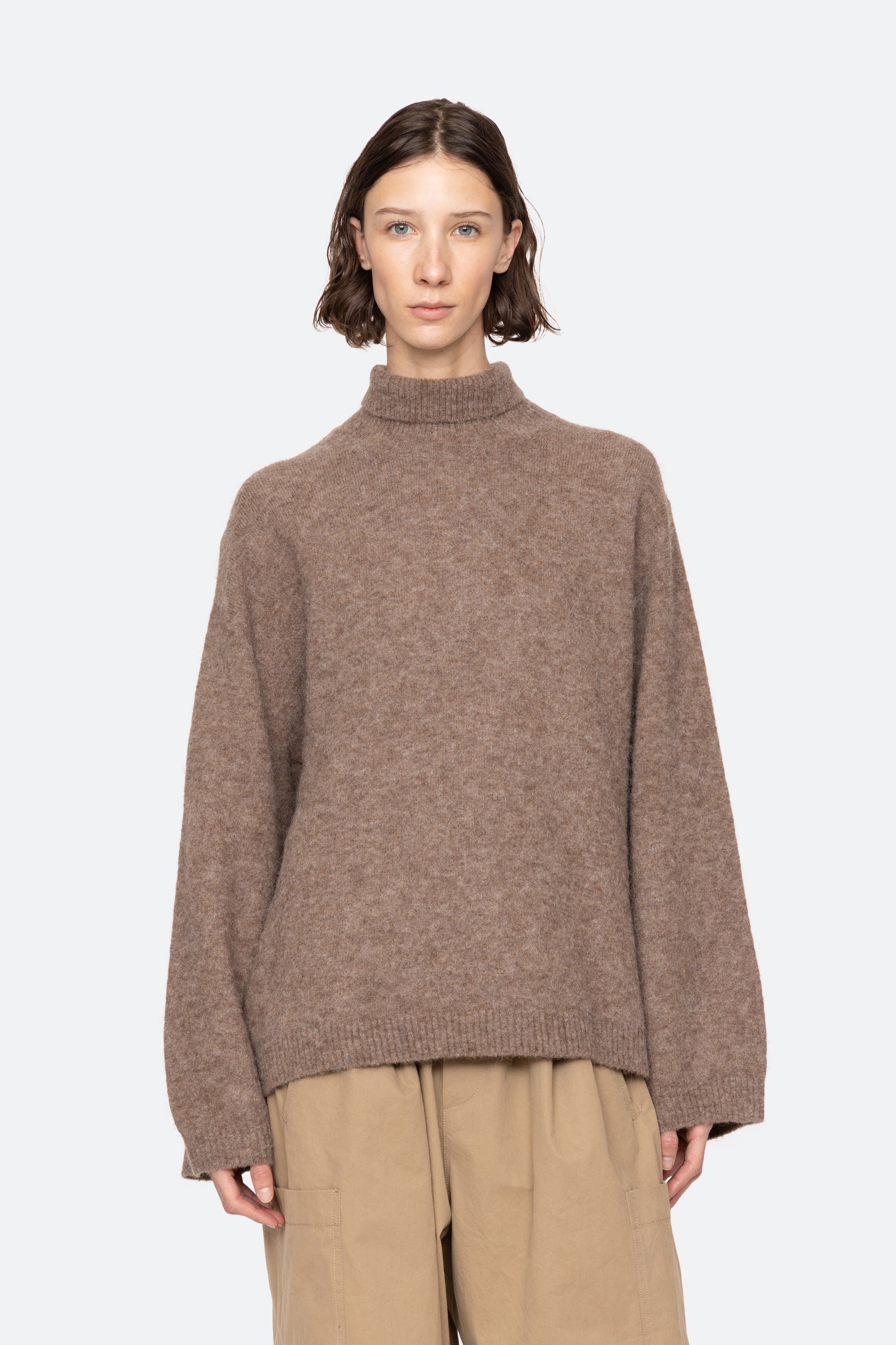 Mallory Combo Knit Turtleneck Sweater Sweaters SEA NEW YORK