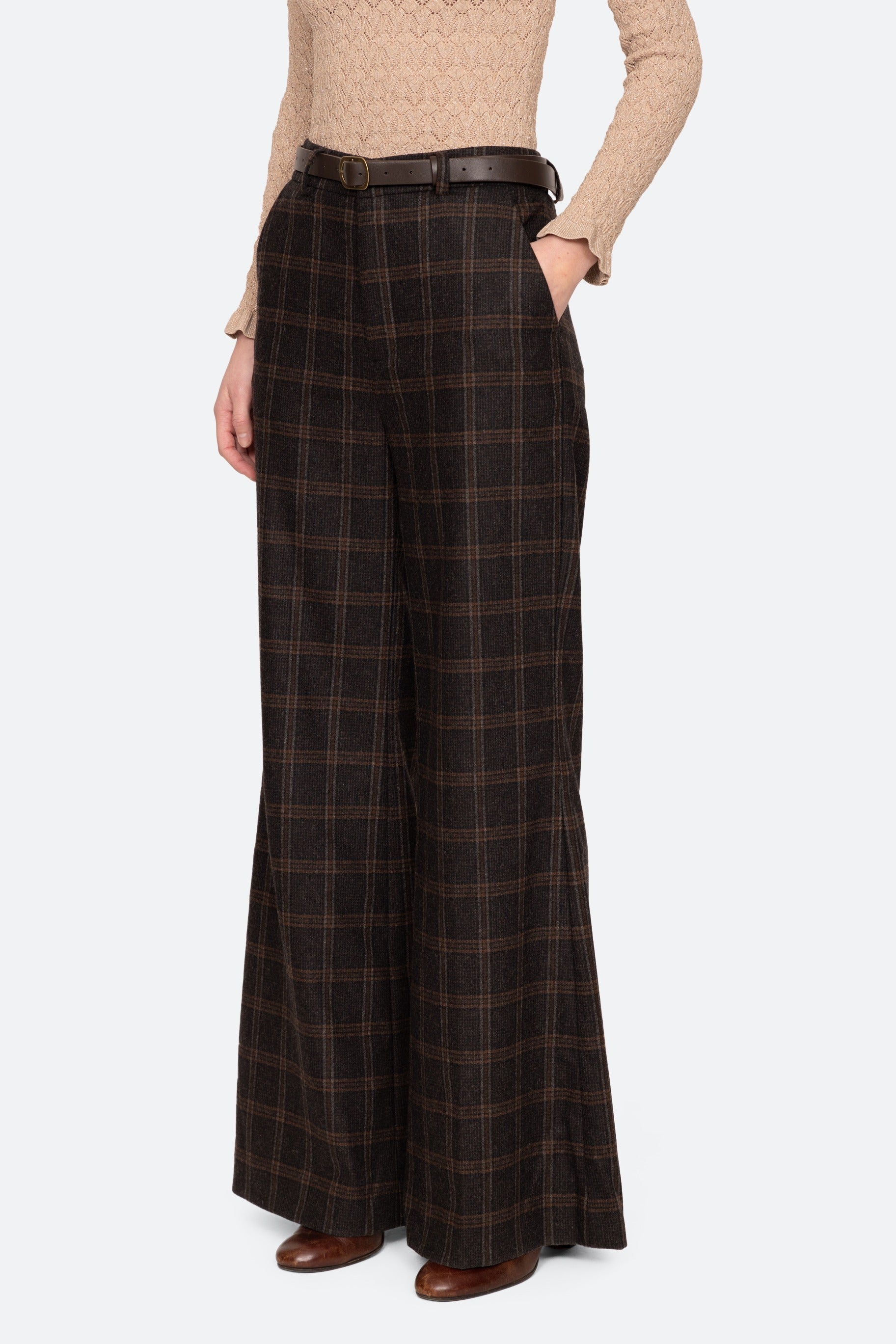 Monroe Wool Plaid Pant PANTS SEA NEW YORK