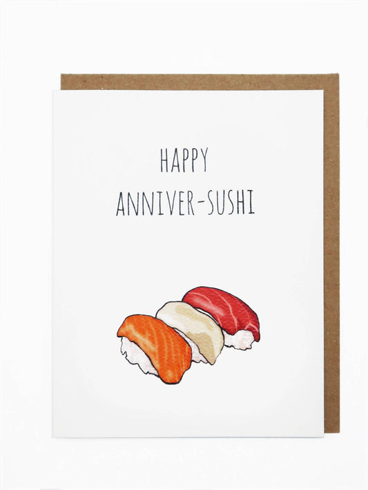 Happy Anniver-Sushi Cards Noted By Copine