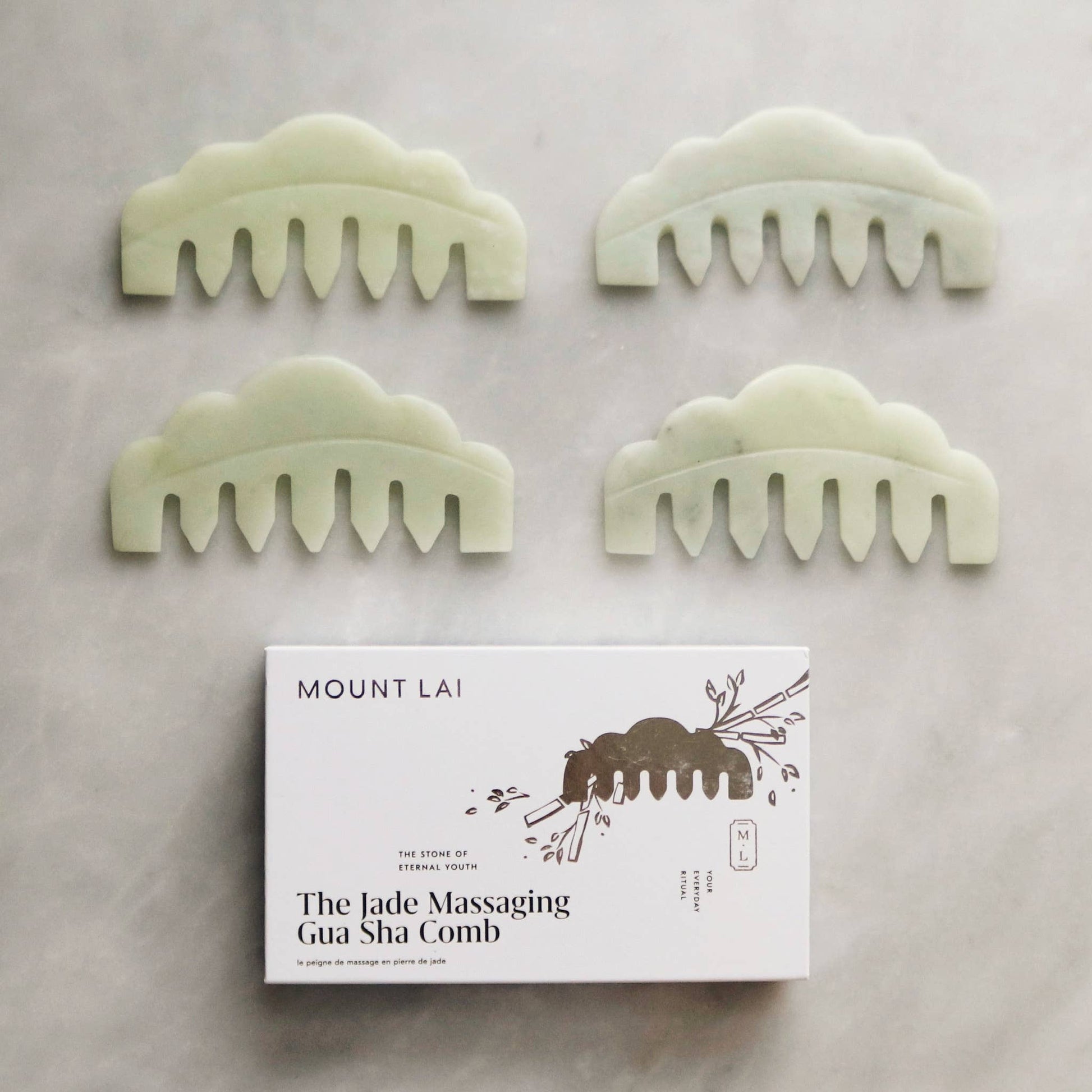 The Jade Massaging Gua Sha Comb Beauty Mount Lai