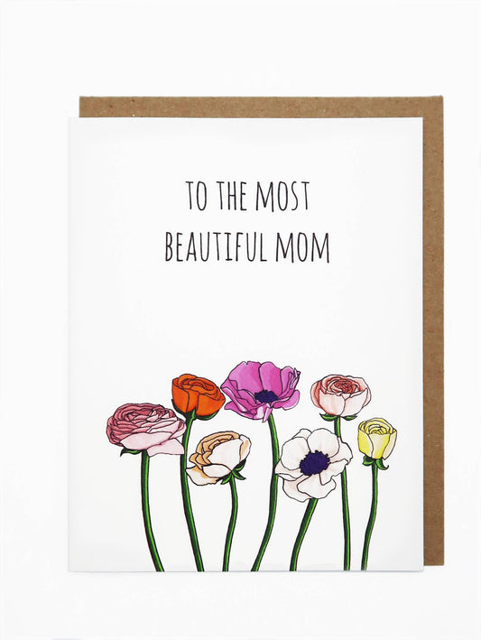 Beautiful Mom Flower Cards Noted By Copine