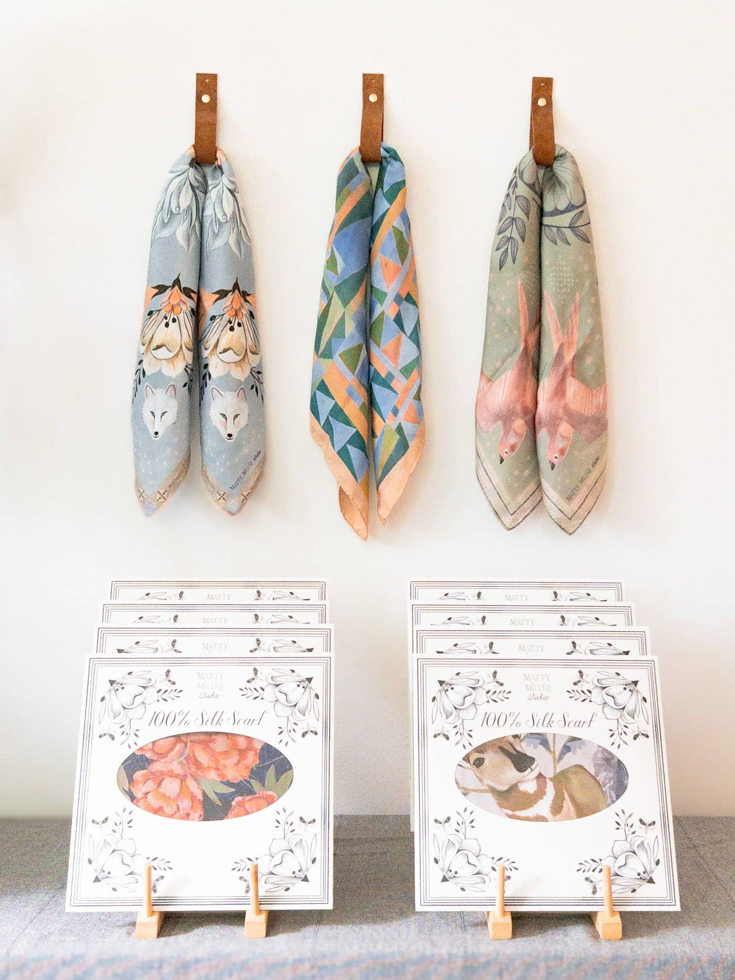 100% Silk Scarf - Prism Scarves Matty Miller Studio
