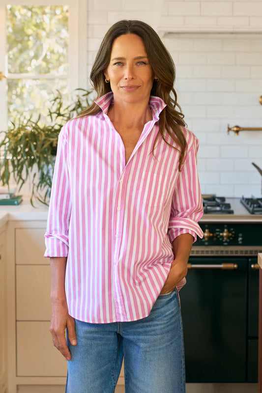 Eileen, Relaxed Button-Up Shirt - Superluxe Tops Frank & Eileen